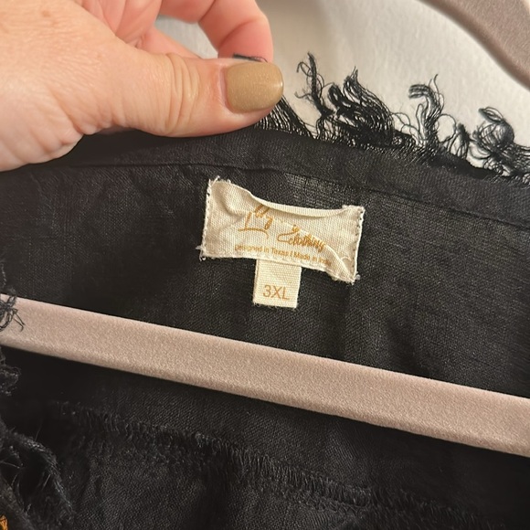 Layerz Clothing Dress Sz 3XL Black Lined Embroidered Boho black - Picture 3 of 7